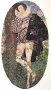 Nicholas Hilliard Young Man Leaning Against a Tree (nn03) oil